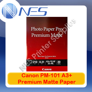 Canon Genuine PM-101 A3+ Premium Matte Photo Paper Pro 20 Sheets 210GSM for Pro-10